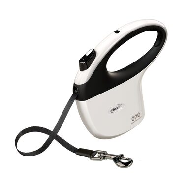 Flexi One M pásek 5m bílo-černé / Vodítko 