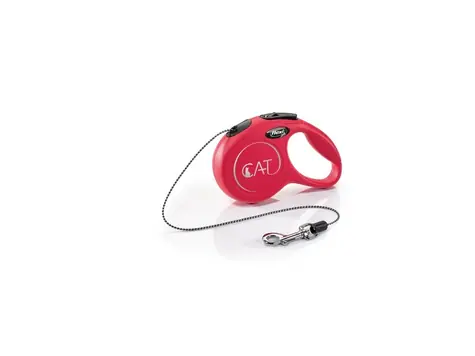 Flexi Cat XS lanko 3m červené / Vodítko 