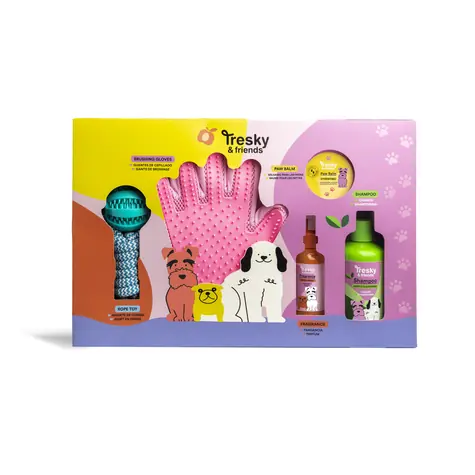 TRESKY & FRIENDS GIFT SET 5 ks / Dárková sada kosmetiky a doplňků pro domácí mazlíčky