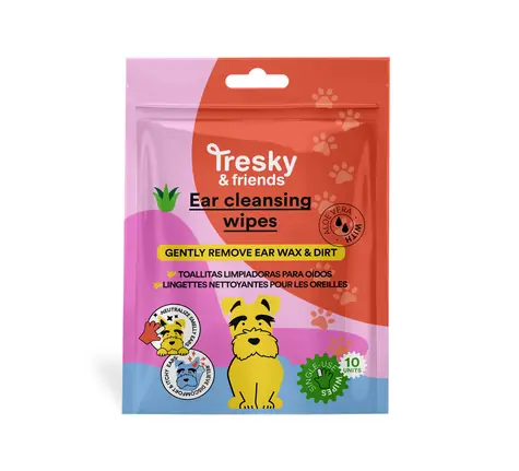TRESKY & FRIENDS EAR CLEANSING WIPES 10 ks / Čisticí ubrousky na uši