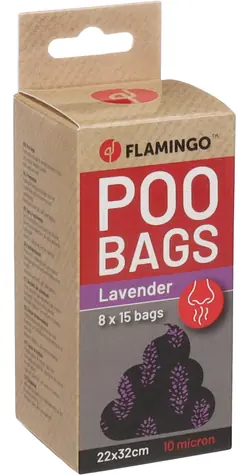Flamingo Basic Scent Sáčky s levandulovou vůní na exkrementy 8x15ks