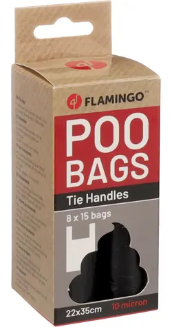 Flamingo Blekz Sáčky s uchy na exkrementy černé  8x15ks