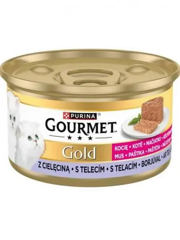 Purina GOURMET GOLD paštika telecí 85 g / Paštika pro kočky