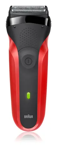Braun Series 3 300s červená / planžetový holicí strojek / 30 min provoz