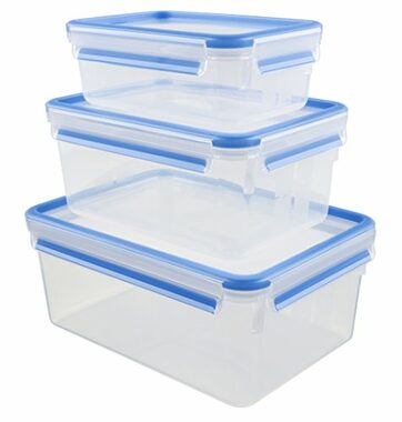 Emsa Clip & Close sada 3ks / Dózy na potraviny / BPA FREE / 1 l & 2.3 l & 3.7 l