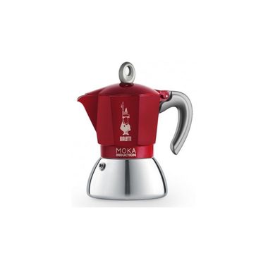 Bialetti MOKA Induction konvička na 6 šálků červená 280 ml / indukční konvice