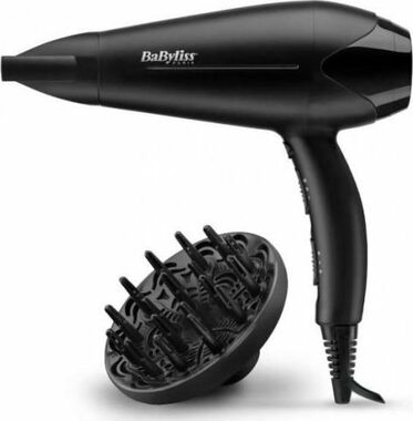 BaByliss Power Dry 2100 / Fén na vlasy / 2100W / 3 teploty / 2 rychlosti / Difuzér / černá