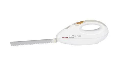 Tefal Prep´Line 8523 bílá / elektrický nůž / 100 W / 2 lopatky / nerezová ocel