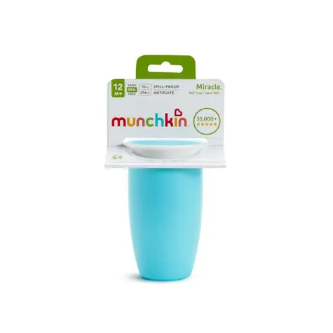 Munchkin - Juniorský netekoucí hrneček 360° 296 ml-modrý / od 6 měsíců