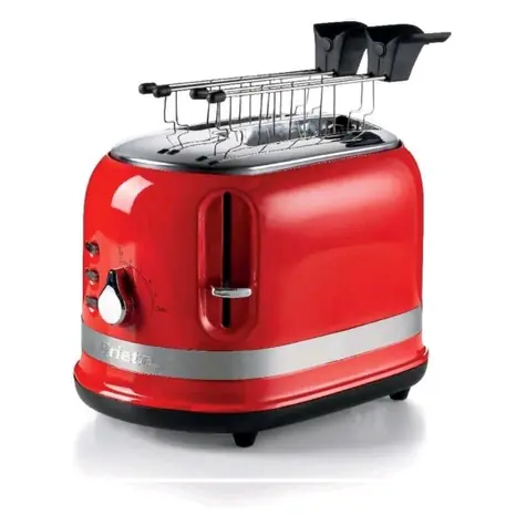 Ariete Modern Toaster červená / Sendvičovač na 2 sendviče / 815W / 6 nastavení