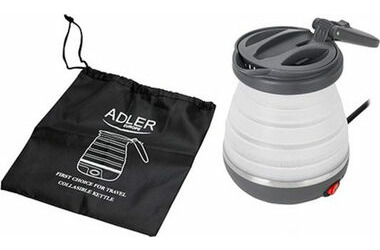 Adler AD 1279 bílá / Rychlovarná skládací konvice / 750 W / 0.6 L