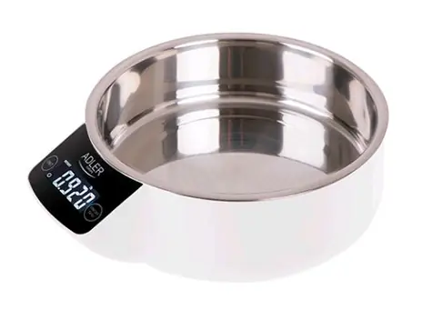 Adler AD 3166 / Kuchyňská váha / miska 900 ml / funkce TARE / průměr 16 cm
