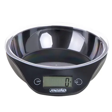 Mesko MS 3164 černá / Kuchyňská váha / miska 700 ml / funkce TARE / průměr 13 cm 