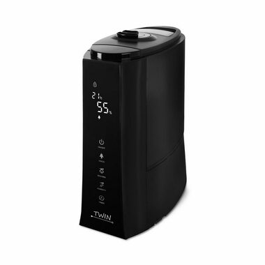 Airbi TWIN Ultrazvukový zvlhčovač vzduchu s ionizátorem a možností aromaterapie černá / 30W / 5 l / 120-350 ml-h 