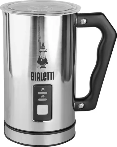 Bialetti Elektrický napěňovač mléka stříbrná / pěnič mléka / 500 W / 240 ml / nerez