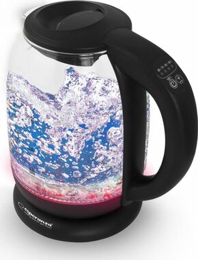 Esperanza EKK027 LOIRE rychlovarná konvice skleněná / 2200 W / 1.7 L / regulace teploty / LED osvětlení / sklo a plast