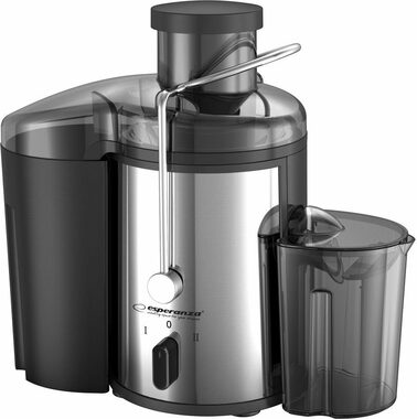 Esperanza EKJ002 Carrot odštavňovač stříbrno-černá / 500 W / objem nádoby na odpad 1,5 l / objem nádoby na šťávu 0,45 l