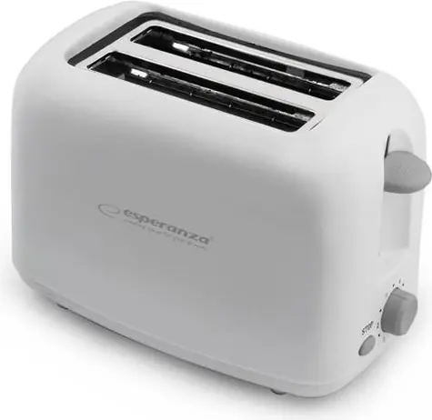 Esperanza EKT002 CIABATTA topinkovač bílá / 600 W / 6 stupňů opékání