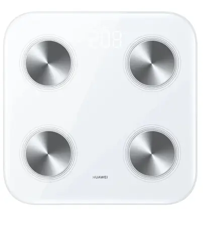 HUAWEI Scale 3 Bluetooth Edition bílá / chytrá osobní váha / tvrzené sklo / WiFi a BT / do 150 kg / Android & iOS