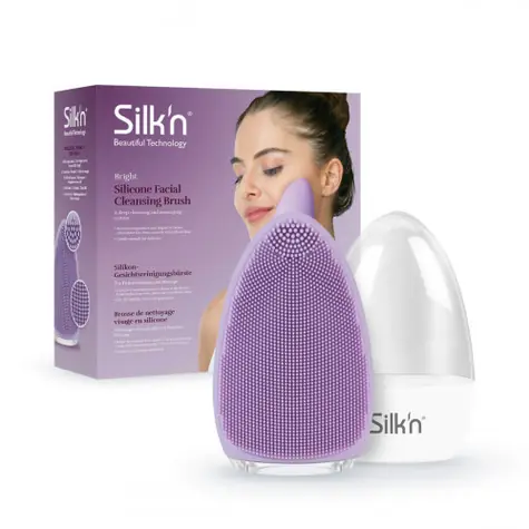 Silk'n Bright fialová / čisticí přístroj na obličej / 7 rychlostí / až 8000 vibrací za min.