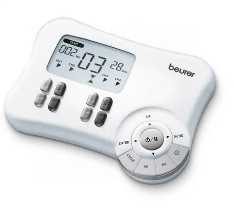 Beurer EM 80 svalový a nervový elektrostimulátor / 20 programů / časovač / 8 elektrod (45x45mm)