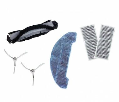 UMAX U-Smart Laser Robot Accesories / Hlavní kartáč & 2x Boční kartáček & 2x Hepa filtr & 1x Textilní hadřík k vytírání