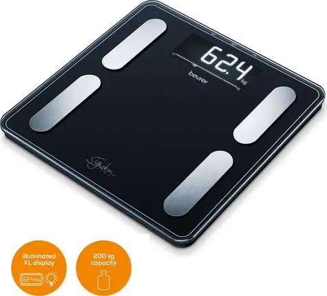 Beurer BF 400 černá / diagnostická váha / LCD / BMI / max 200 kg 
