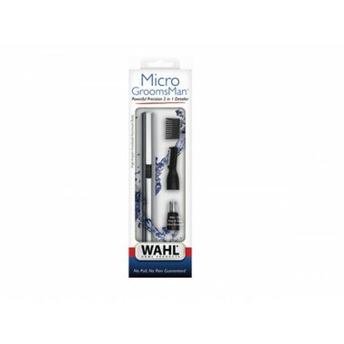 Wahl 5640-616 Micro GroomsMan 3-in-1 / detailní zastřihovač / 2 hlavy / AAA