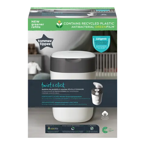 Tommee Tippee Sangenic Twist & Click bílá / Koš na pleny 