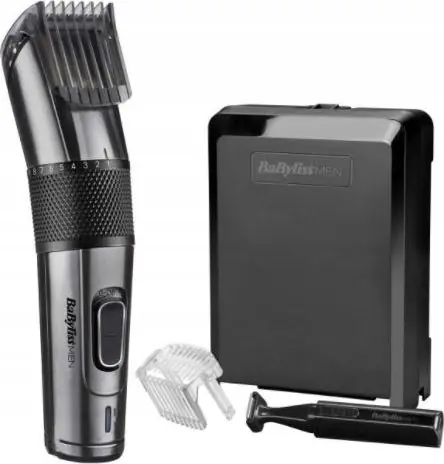 Babyliss E978E / zastřihovač vlasů / 2 nástavce / 24 nast. délek / doba provozu 60 minut / černá