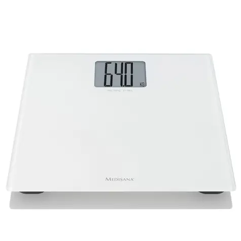 Medisana PS 470 bílá / osobní váha / Pro XL osoby / LCD displej / nosnost až 250 kg / tvrzené sklo (6mm)