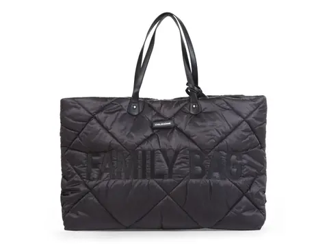 Childhome Family Bag Puffered Black / Cestovní taška / 55 x 40 x 18 cm 