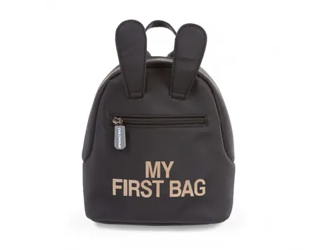 Childhome My First Bag Black / Dětský batoh / 24 x 8 x 20 cm
