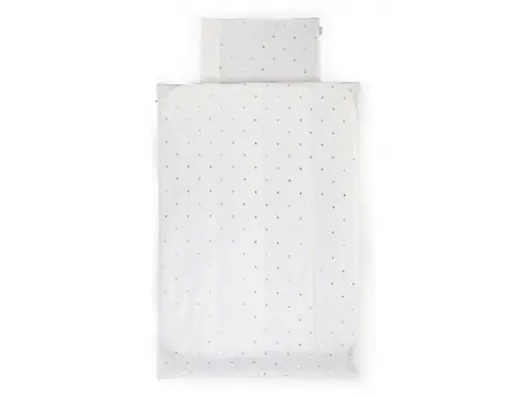 Childhome Dětské povlečení 2-dílné Jersey Gold Dots / postýlky 120x60 cm i 140x70 cm