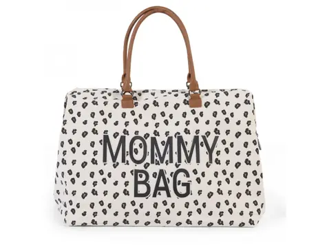 Childhome Přebalovací taška Mommy Bag Canvas Leopard / 55 x 30 x 40 cm / nosnost 5 kg