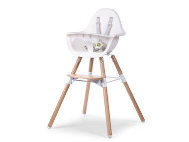 Childhome Evolu 2 Natural - White / Židlička 2v1 / od 6 měsíců do 6 let
