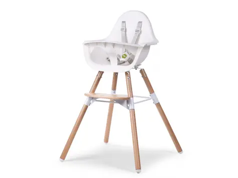 Childhome Evolu 2 Natural - White / Židlička 2v1 / od 6 měsíců do 6 let