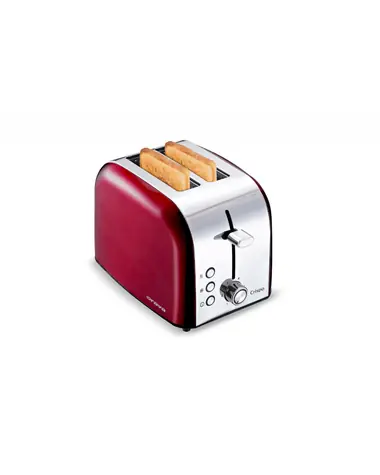 Orava Crispo červená / topinkovač / 750-900 W / 2 sloty / 6 stupňů opečení