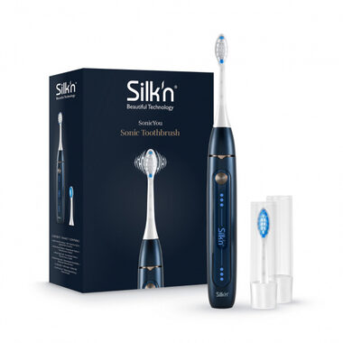 Silk´n  SonicYou tmavo-modrá / sonický vibrační zubní kartáček / 37.000 kmitů / 3 režimy / časovač 