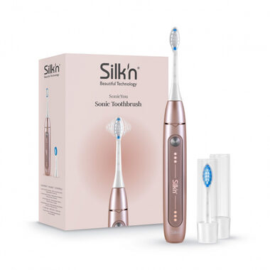 Silk´n  SonicYou růžově-zlatá / sonický vibrační zubní kartáček / 37.000 kmitů / 3 režimy / časovač 