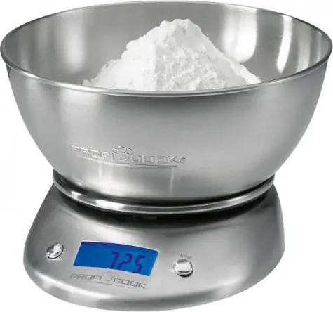 ProfiCook KW 1040 / Digitální kuchyňská váha / LCD / max 5000g / nerezová ocel