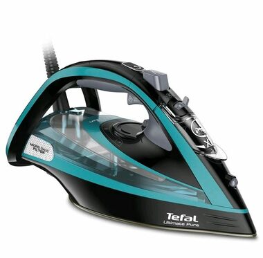 Tefal FV9844E0 Ultimate Pure černo-modrá / Napařovací žehlička / 3200 W