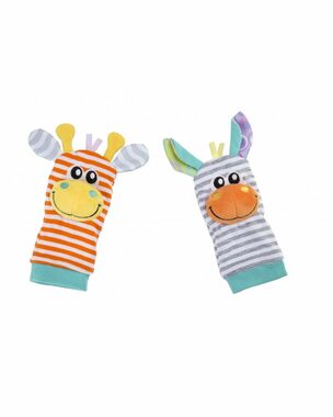 Playgro - Chrastící ponožky a náramky pastelové / plastelové