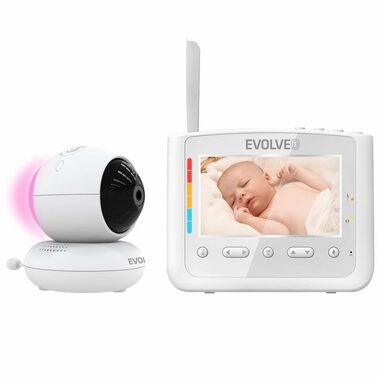 EVOLVEO NL4 Dětská chůvička / 4.3" LCD / IR přísvit / mikrofon / repro / senzor teploty 