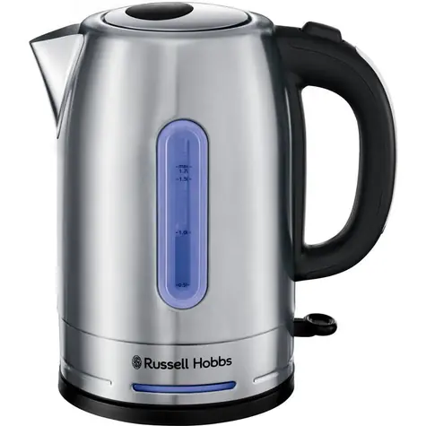 Russell Hobbs Quiet Boil 26300-70 stříbrná / Rychlovarná konvice / 2400W / 1.7L / nerez 