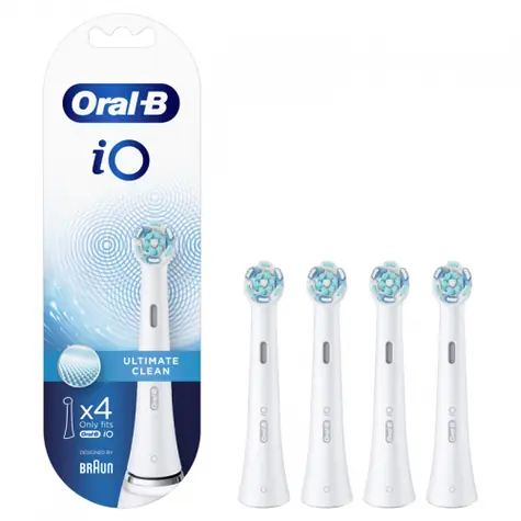Oral-B iO Ultimate Clean bílá 4ks / náhradní hlavice pro iO Ultimate Clean
