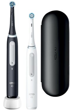 Oral-B iO Series 4 Duo bílý|černý / oscilační|rotační kartáček / 4 režimy