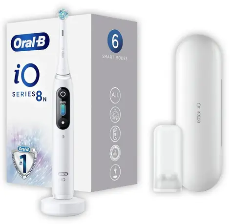 Oral-B iO Series 8 bílý / oscilační|rotační kartáček / 5 režimy