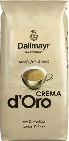 Dallmayr Crema d'Oro 1 kg / Zrnková káva / 100% Arabica