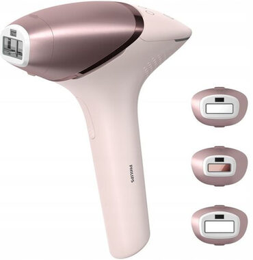 Philips Lumea BRI977/00 růžovo-bílá / IPL epilátor / počet záblesků: 450 000 / 4 nástavce